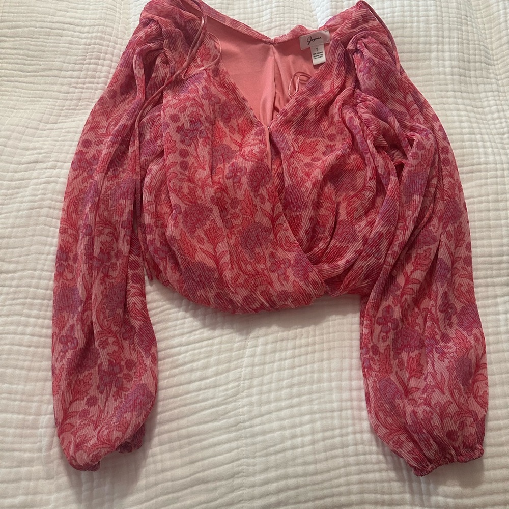 Japna Pink Floral Blouse